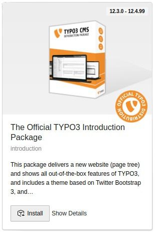 The Official TYPO3 Introduction Package image